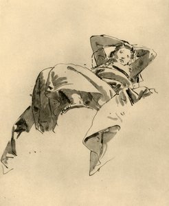 Woman resting, mid 18th century, 1928 by Giovanni Battista Tiepolo