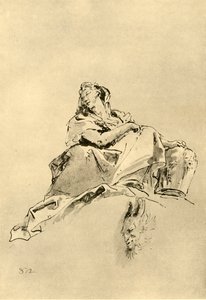 Young Woman sitting, holding a Jug by her side, mid 18th century, 1928