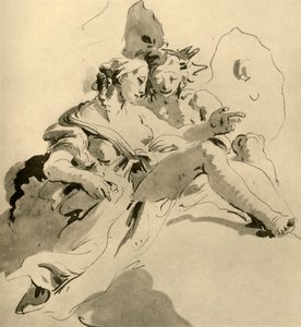 Zephyr and Flora by Giovanni Battista Tiepolo