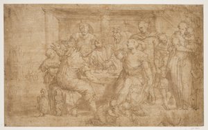 The Supper at Emmaus by Giovanni Battista Zelotti