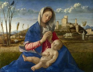 Madonna of the Meadow (Madonna del Prato) by Giovanni Bellini