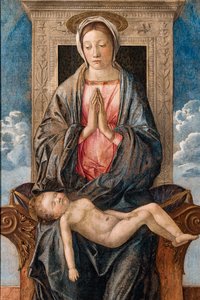 Madonna with sleeping baby