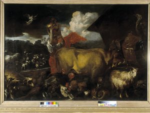 The entrance of the animals into the ark