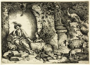 Circe with Companions of Ulysses Changed into Animals by Giovanni Benedetto Castiglione