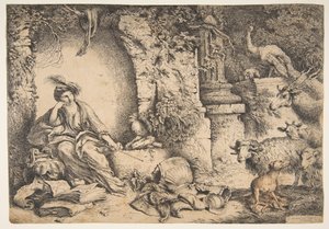 Circe with the Companions of Ulysses Changed into Animals, 1650-51