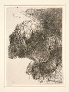 Figure with Their Head Lowered (from the series Small Studies of Heads)