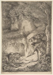 Finding the Bodies of Saints Peter and Paul by Giovanni Benedetto Castiglione