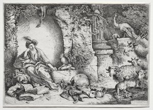 Melancholy by Giovanni Benedetto Castiglione