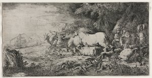 Noah and the Animals Entering the Ark by Giovanni Benedetto Castiglione