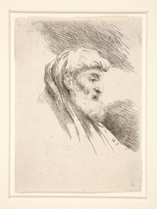 Old Man with Long Beard, in Profile, Turned to the Right, from the Series Les petites têtes d