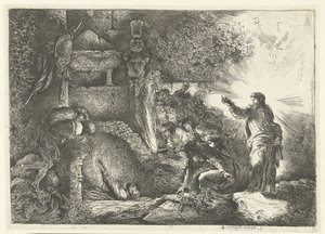 Raising of Lazarus by Giovanni Benedetto Castiglione