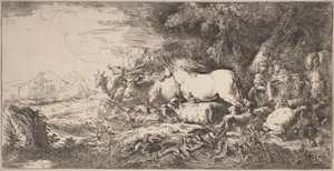 The Animals Going toward the Ark