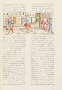 Decameron, Back to Back - Rinuccio Palermini at the Cemetery - Rinuccio Palermini Fleeing the Guard, Ninth Day, Tale 1. by Giovanni Boccaccio