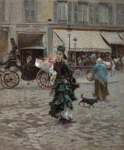 Crossing the Street. 1873-75
