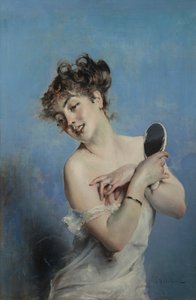 Young Woman in Undress, c. 1880 by Giovanni Boldini