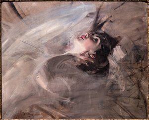 Half Length of Young Woman lying down