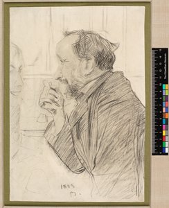 Portrait of Edgar Degas at a Cafe Table by Giovanni Boldini