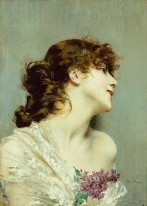 Profile of a Young Woman by Giovanni Boldini
