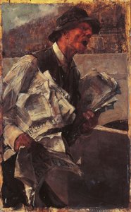 The Parisian newsboy or The newsvendor by Giovanni Boldini