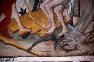 Descent to the hell, c.1492 (detail)