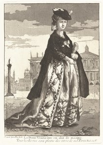Venetian Woman in Carnival Dress by Giovanni David