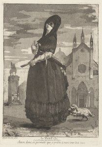 Le Zendale (Woman in a Hood, or the Woman Returning from Church) by Giovanni David