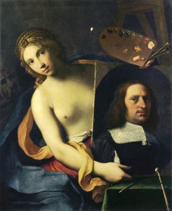 Allegory of Painting by Giovanni Domenico Cerrini