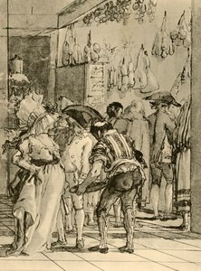 A Shop with Smoked Wares by Giovanni Domenico Tiepolo