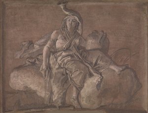 Africa by Giovanni Domenico Tiepolo