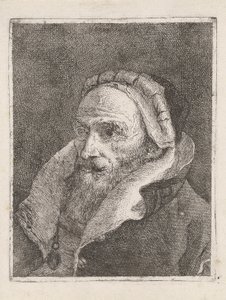 Bearded Old Man with a Cap, from the Collection of Heads by Giovanni Domenico Tiepolo