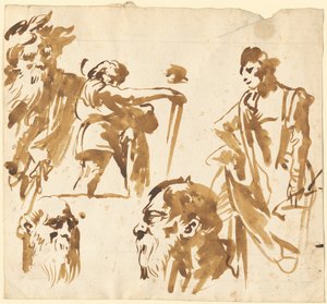 Figures and Faces by Giovanni Domenico Tiepolo