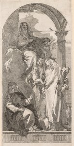 Madonna with Saints Agnes, Catherine and Rosa by Giovanni Domenico Tiepolo