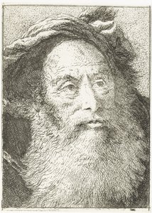 Man with Beard by Giovanni Domenico Tiepolo