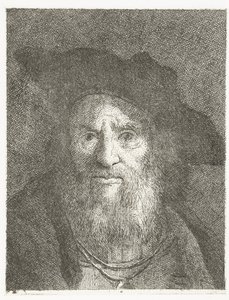 Man with Beret (Collection of Heads) by Giovanni Domenico Tiepolo