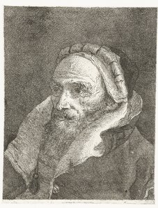 Man with High Collar of Cloak (Collection of Heads) by Giovanni Domenico Tiepolo