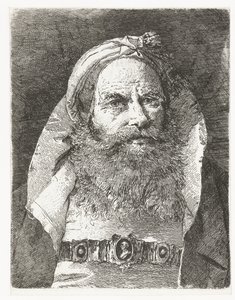 Man with Small Turban by Giovanni Domenico Tiepolo