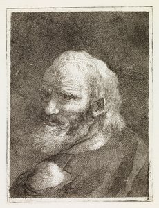 Old Man Represented from the Back by Giovanni Domenico Tiepolo