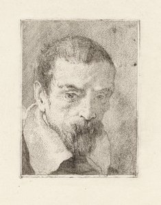 Old Man with a Beard and a Bare Head, from the Raccolta di Teste (Collection of Heads) by Giovanni Domenico Tiepolo