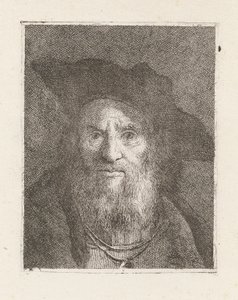 Old Man with a Hat, from the Collection of Heads by Giovanni Domenico Tiepolo