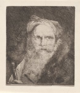 Old Man with a Sword, from the Raccolta di Teste (Collection of Heads) by Giovanni Domenico Tiepolo