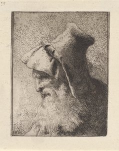 Profile of an Elderly Man with a Beard, from the Collection of Heads by Giovanni Domenico Tiepolo
