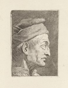Profile of an Old Man, from the Collection of Heads by Giovanni Domenico Tiepolo
