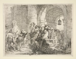 The Arrival of the Holy Family at the Gate of a Town, from the Series Picturesque Ideas on the Flight into Egypt