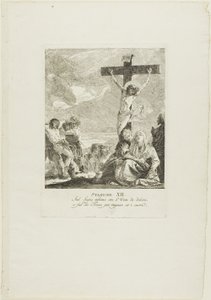 The Crucifixion, plate twelve from Stations of the Cross by Giovanni Domenico Tiepolo