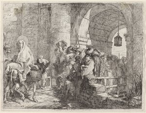 The Holy Family Arriving at a City Gate