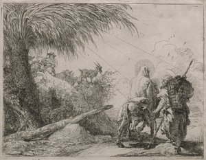 The Holy Family on a Rocky Path, from the Series Idee Pittoresche Sulla Fuga in Egitto
