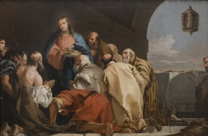 The Institution of The Eucharist by Giovanni Domenico Tiepolo