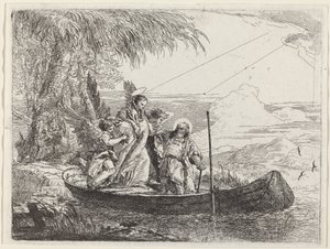 The Madonna, Child, and Angels Entering the Boat by Giovanni Domenico Tiepolo