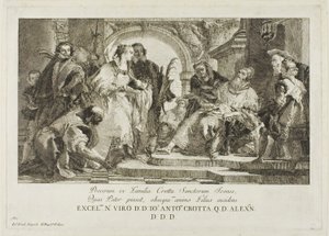 The Patron Saints of the Crotta Family by Giovanni Domenico Tiepolo