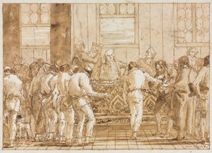 The Trial, 1790s by Giovanni Domenico Tiepolo